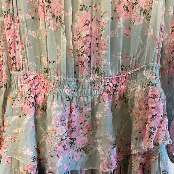 LoveShackFancy Popover Floral Mini Dress - Picture 7 of 16